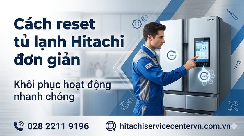 Cách reset tủ lạnh Hitachi