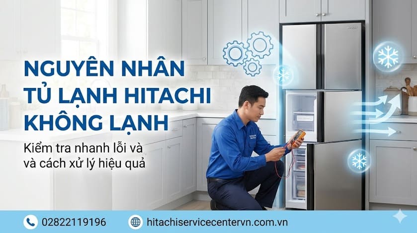 Nguyên nhân tủ lạnh Hitachi không lạnh