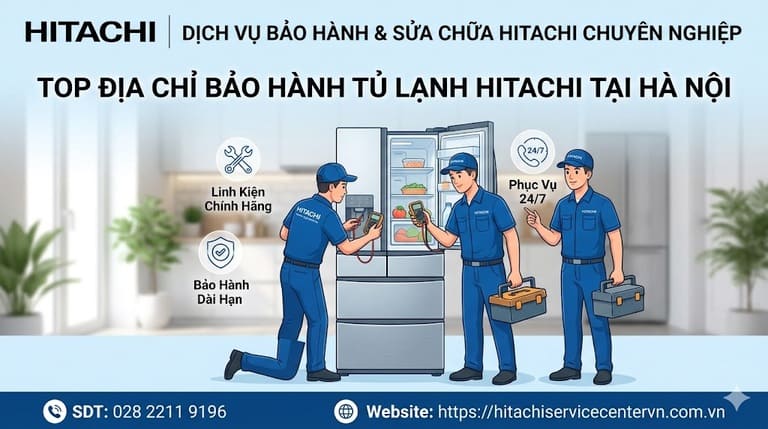 Top địa chỉ bảo hành tủ lạnh Hitachi tại Hà Nội uy tín
