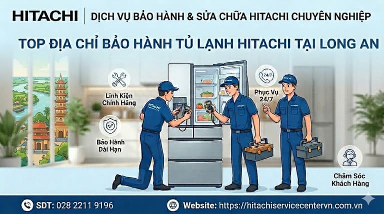 Top địa chỉ bảo hành tủ lạnh Hitachi tại Long An tận nơi