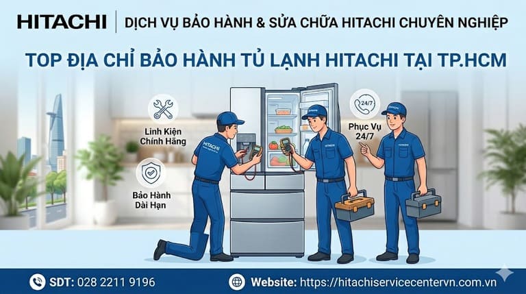 Top địa chỉ bảo hành tủ lạnh Hitachi tại TPHCM nhanh chóng