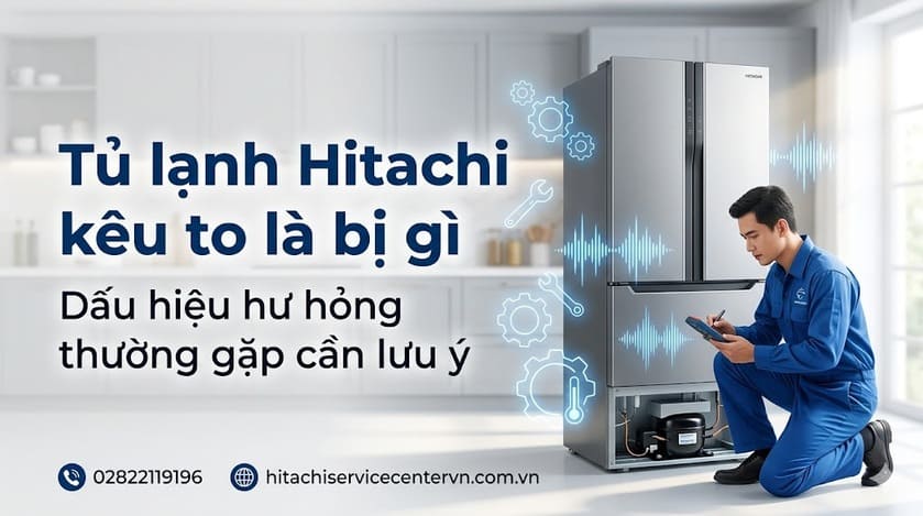 Tủ lạnh Hitachi kêu to là bị gì