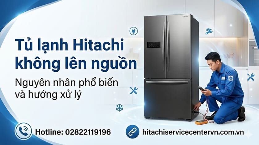 Tủ lạnh Hitachi không lên nguồn