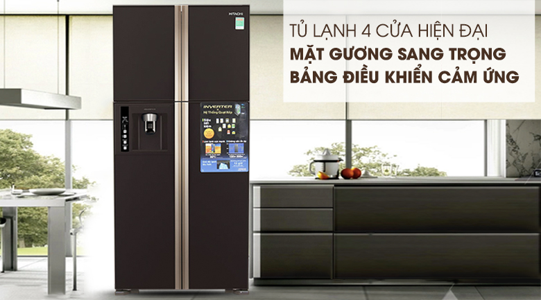 Sửa chữa tủ lạnh Hitachi Side by Side 2 cánh Inverter không lạnh tại nhà